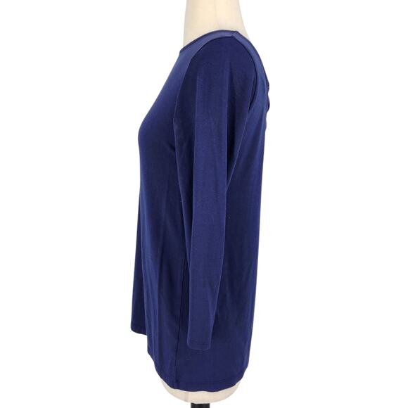 SALE Lilly Pulitzer Open Back Soft Minimal Top Blue Womens Size Small - Picture 5 of 8